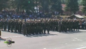 Polaganju zakletve vojnika na dobrovoljnom služenju vojnog roka u kasarni Vojvoda Petar Bojović u Leskovcu